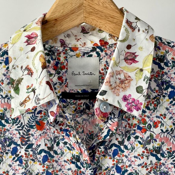 NEW Women's Paul Smith Cotton Kensington Shirt, Multicolour Floral, Size 40 (S) - Picture 4 of 10